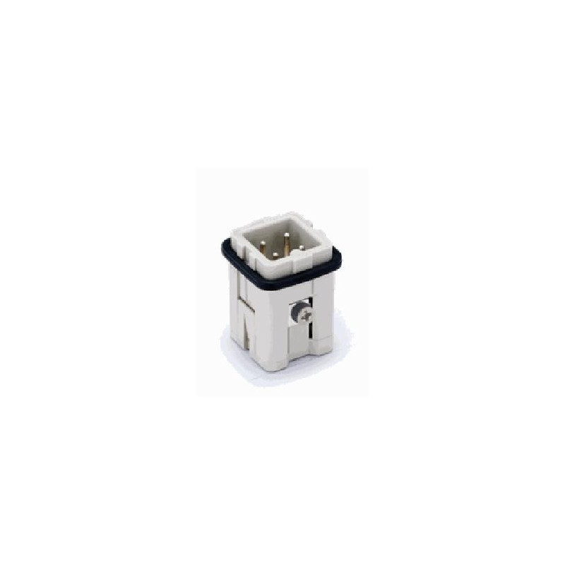 Insert HA, Raccordement à ressort, femelle, 2 pin, 10A, Polycarbonate, 3A 